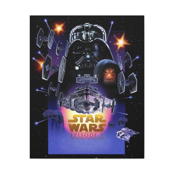 MOC NON LEGO Star Wars Episode V LEGO Movie Wall Art Canvas Art With Backing.