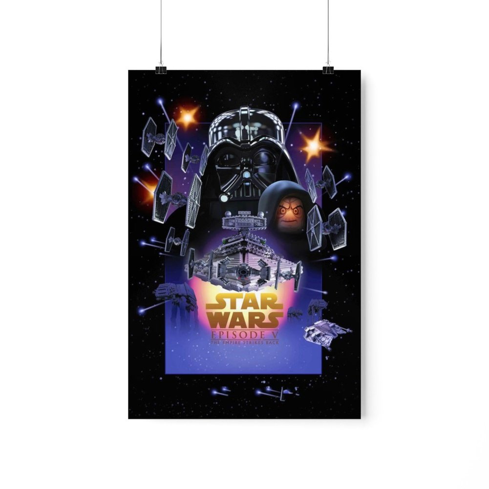 MOC NON LEGO Star Wars Episode V LEGO Movie Wall Art POSTER ONLY