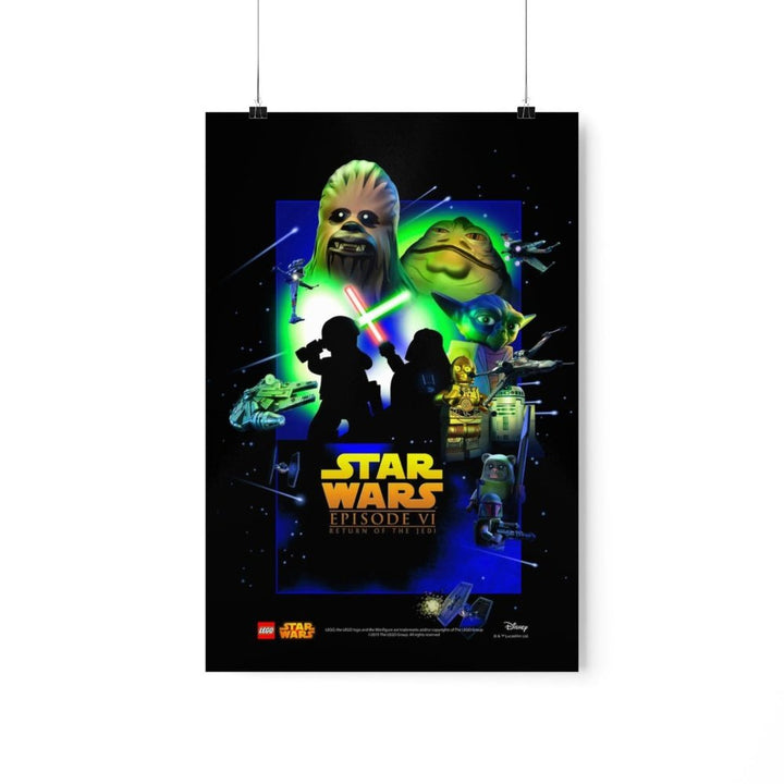 MOC NON LEGO Star Wars Episode VI LEGO Movie Wall Art POSTER ONLY