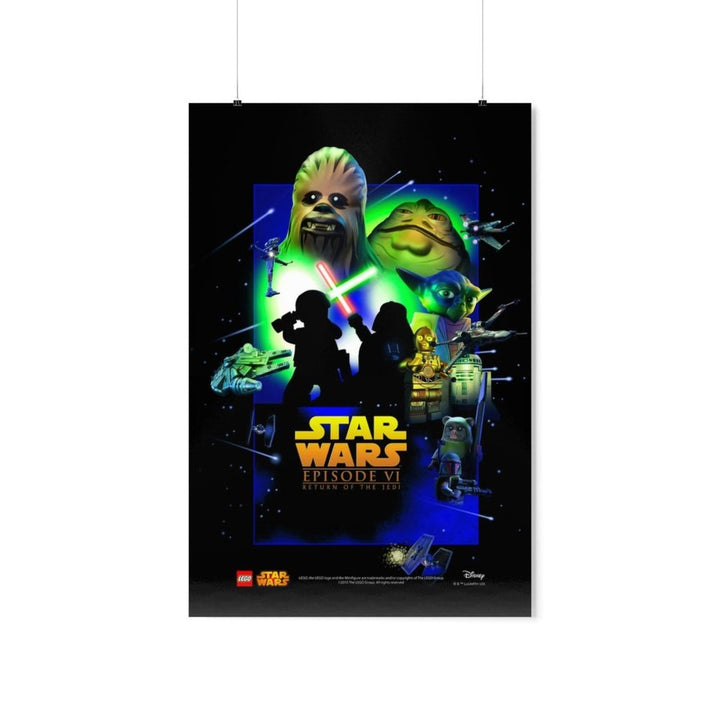 Star Wars Episode VI LEGO Movie Wall Art POSTER ONLY Jurassic Bricks