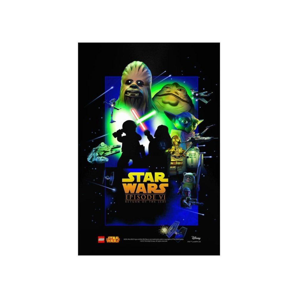 Star Wars Episode VI LEGO Movie Wall Art POSTER ONLY Jurassic Bricks