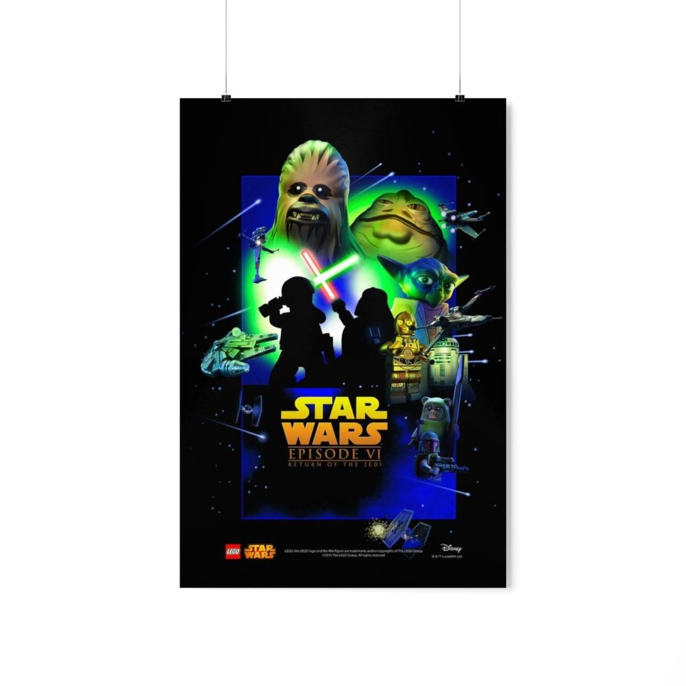 MOC NON LEGO Star Wars Episode VI LEGO Movie Wall Art POSTER ONLY