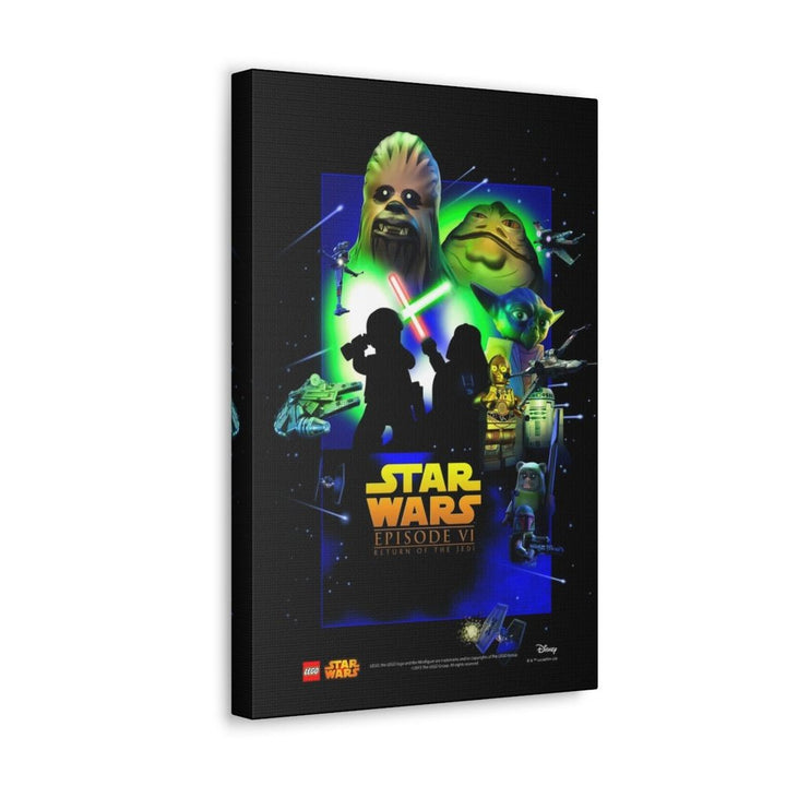 Star Wars Episode VI Movie Wall Art Canvas Art With Backing. Jurassic Bricks