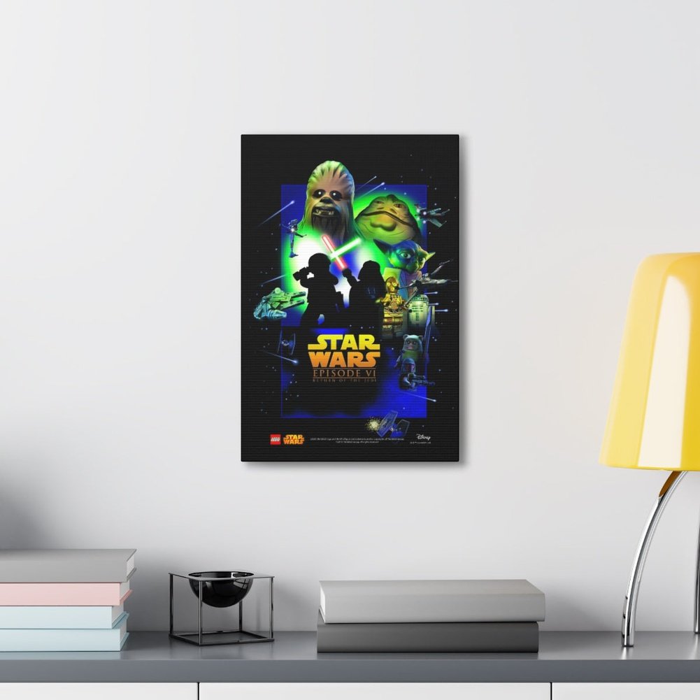 Star Wars Episode VI Movie Wall Art Canvas Art With Backing. Jurassic Bricks