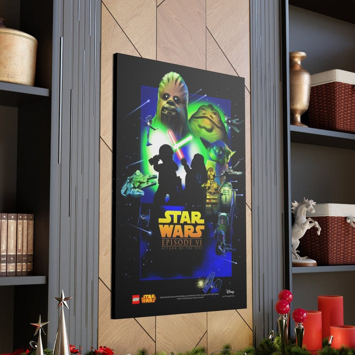 Star Wars Episode VI Movie Wall Art Canvas Art With Backing. Jurassic Bricks