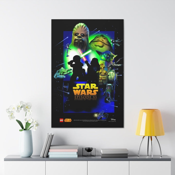 Star Wars Episode VI Movie Wall Art Canvas Art With Backing. Jurassic Bricks