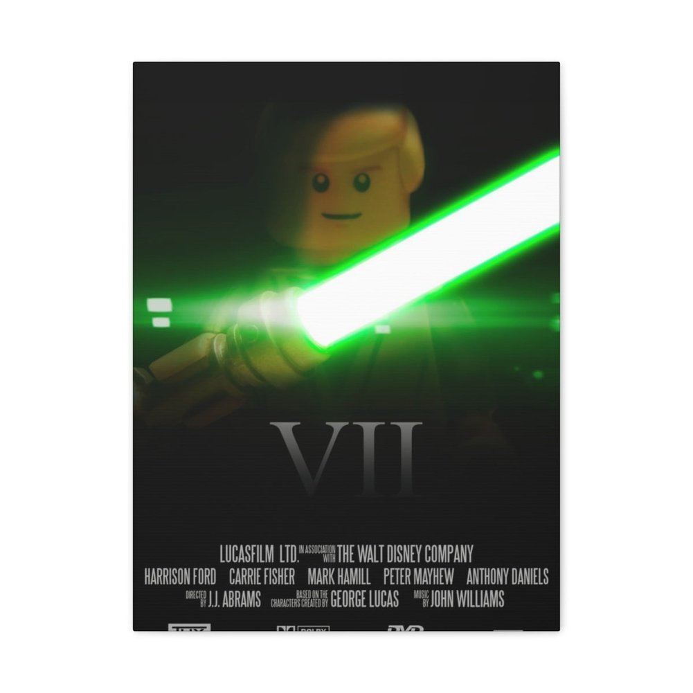 MOC NON LEGO Star Wars Episode VII Movie Wall Art Canvas Art With Backing.