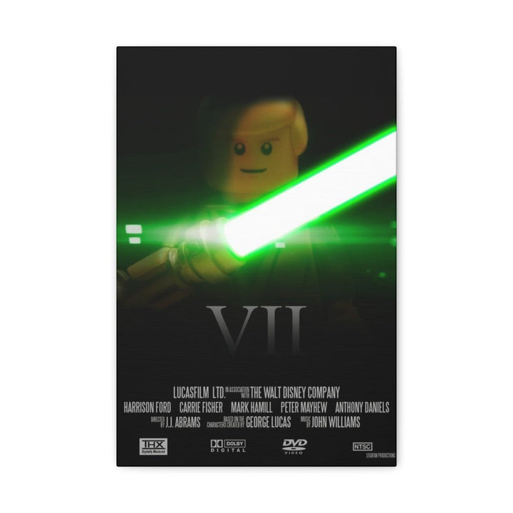 Star Wars Episode VII Movie Wall Art Canvas Art With Backing. Jurassic Bricks