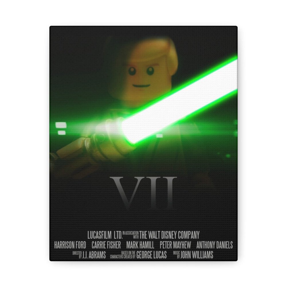 Star Wars Episode VII Movie Wall Art Canvas Art With Backing. Jurassic Bricks