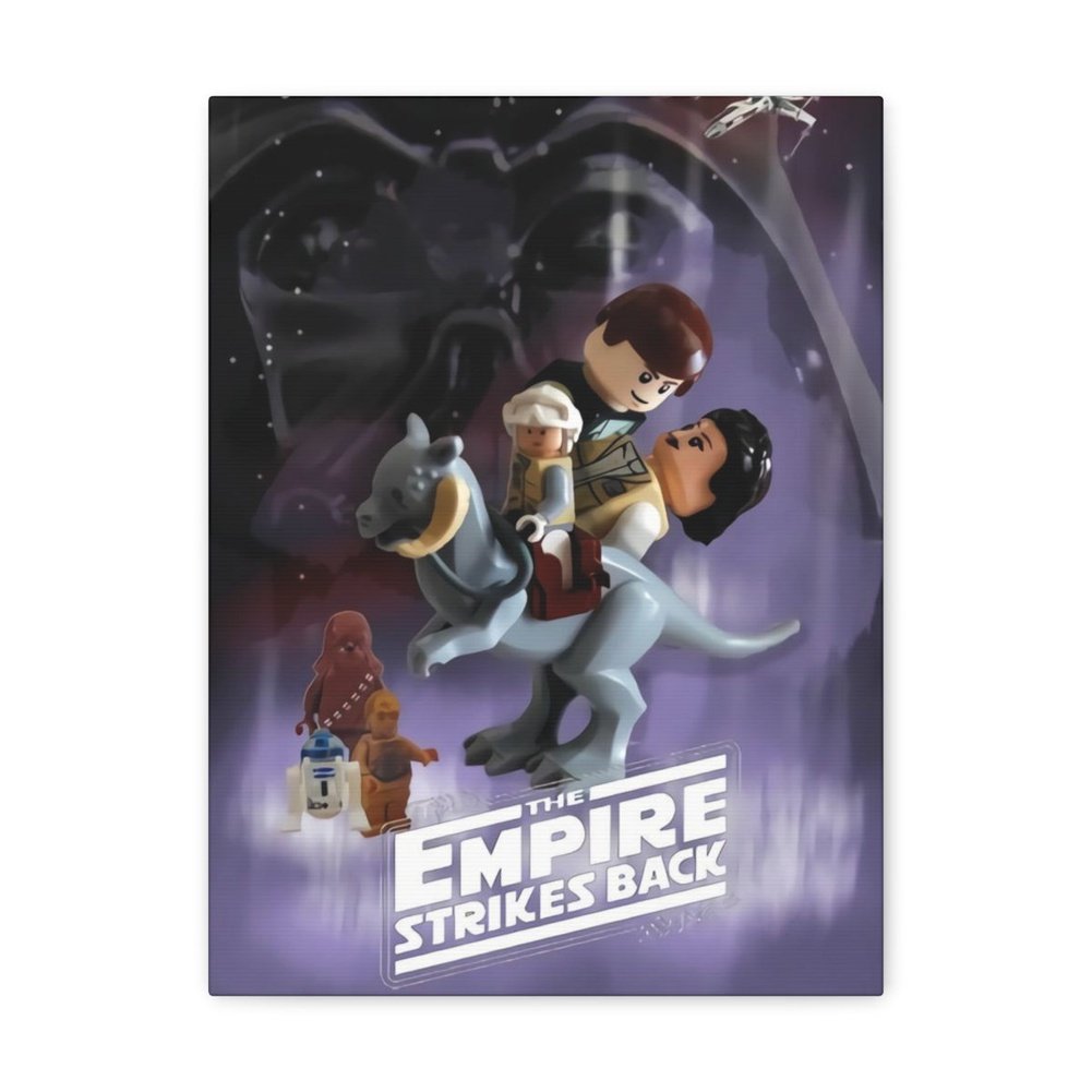 MOC NON LEGO Star Wars The Empire Strikes Back LEGO Movie Wall Art Canvas Art With Backing.