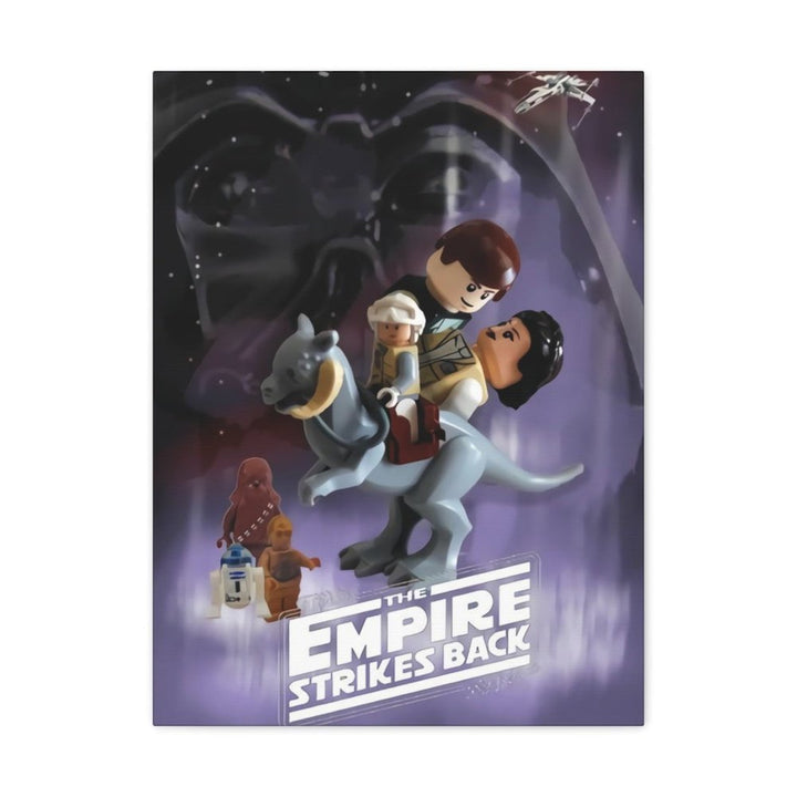 MOC NON LEGO Star Wars The Empire Strikes Back LEGO Movie Wall Art Canvas Art With Backing.