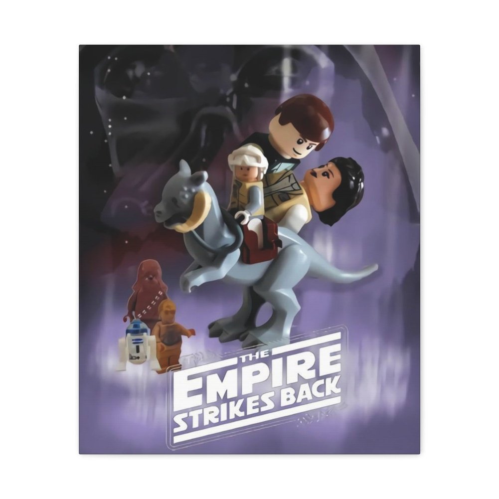 MOC NON LEGO Star Wars The Empire Strikes Back LEGO Movie Wall Art Canvas Art With Backing.