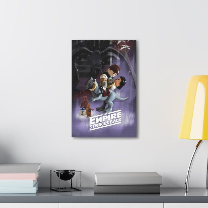 Star Wars The Empire Strikes Back LEGO Movie Wall Art Canvas Art With Backing. K&B Brick Store