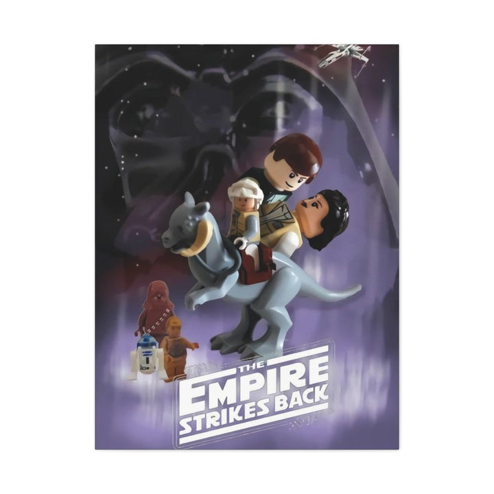 MOC NON LEGO Star Wars The Empire Strikes Back LEGO Movie Wall Art Canvas Art With Backing.