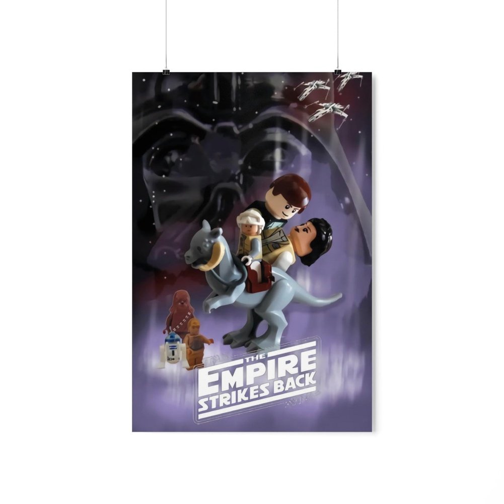 MOC NON LEGO Star Wars The Empire Strikes Back LEGO Movie Wall Art POSTER ONLY