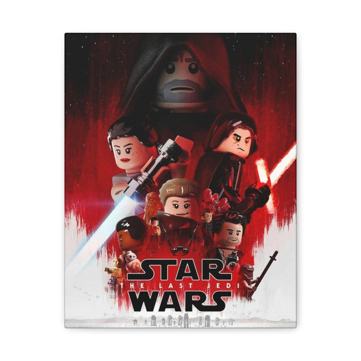 MOC NON LEGO Star Wars The Last Jedi LEGO Movie Wall Art Canvas Art With Backing.