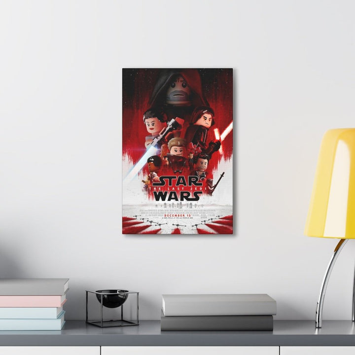 Star Wars The Last Jedi LEGO Movie Wall Art Canvas Art With Backing. K&B Brick Store