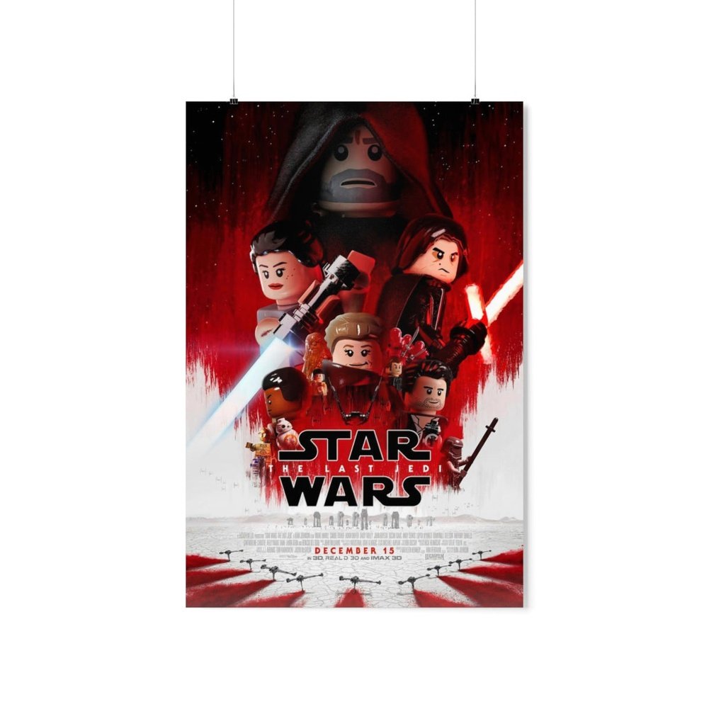 Star Wars The Last Jedi LEGO Movie Wall Art POSTER ONLY K&B Brick Store