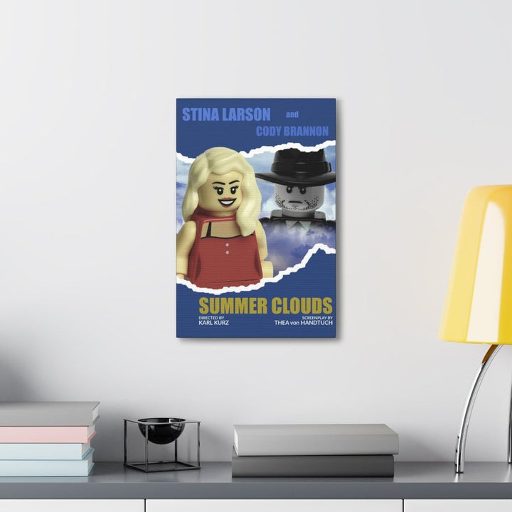 Summer Clouds LEGO Movie Wall Art Canvas Art With Backing. K&B Brick Store