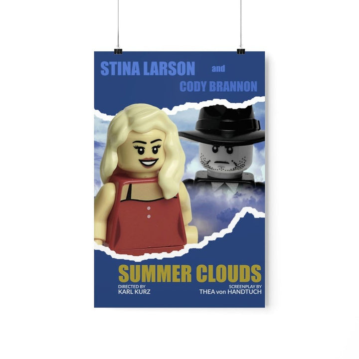 MOC NON LEGO Summer Clouds LEGO Movie Wall Art POSTER ONLY