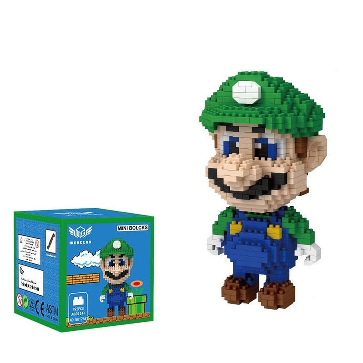 Super Flying Mario Bros Model Micro Building Blocks Bricks Kits Set Figures Toy For Children Gift Jurassic Bricks