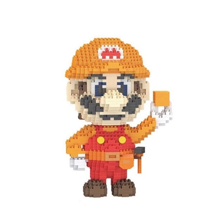 Super Flying Mario Bros Model Micro Building Blocks Bricks Kits Set Figures Toy For Children Gift Jurassic Bricks