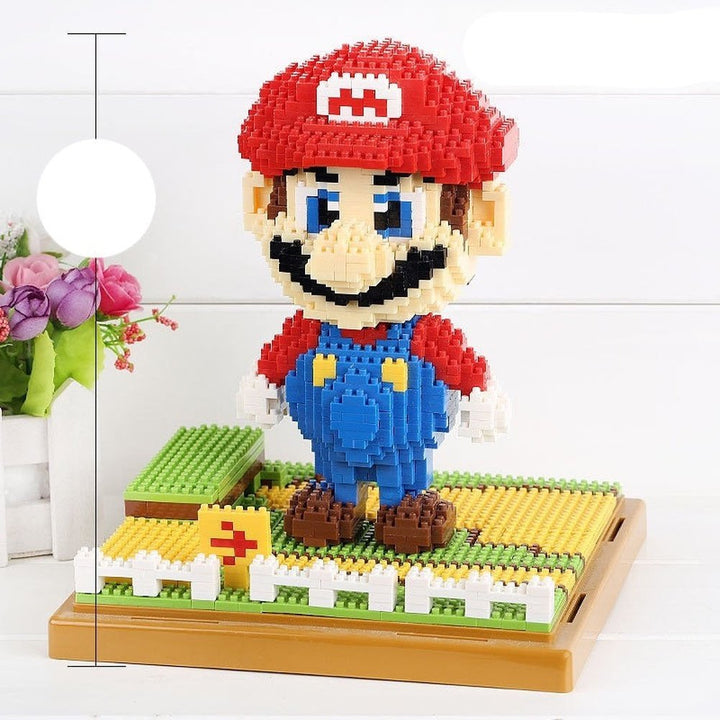 Super Flying Mario Bros Model Micro Building Blocks Bricks Kits Set Figures Toy For Children Gift Jurassic Bricks