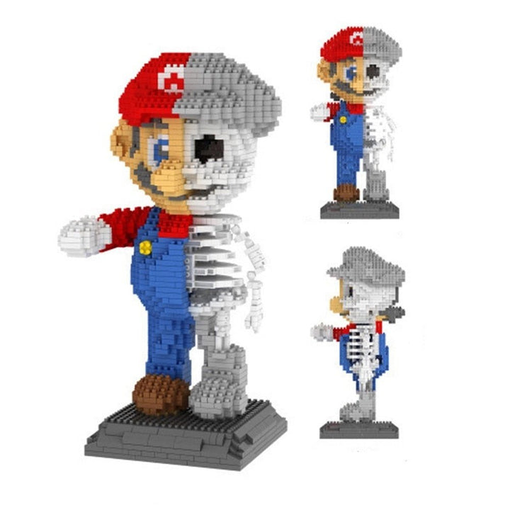 Super Flying Mario Bros Model Micro Building Blocks Bricks Kits Set Figures Toy For Children Gift Jurassic Bricks