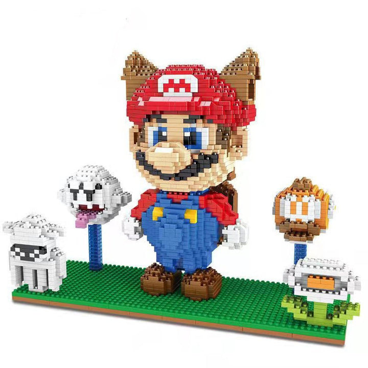 Super Flying Mario Bros Model Micro Building Blocks Bricks Kits Set Figures Toy For Children Gift Jurassic Bricks