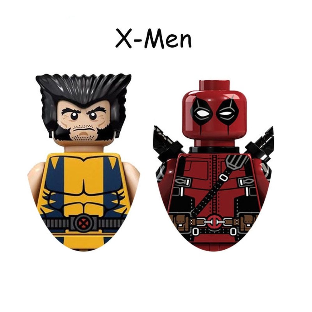 Super Heroes The Wolverine Logan Deadpool Venom Wade Carnage Model Figure Blocks Construction Building Bricks Toys For Children Jurassic Bricks