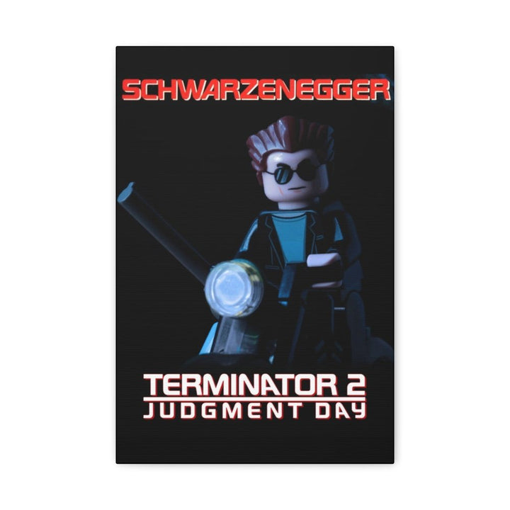 Terminator 2 LEGO Movie Wall Art Canvas Art With Backing. Jurassic Bricks