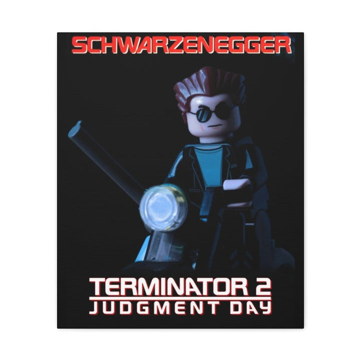 MOC NON LEGO Terminator 2 LEGO Movie Wall Art Canvas Art With Backing.