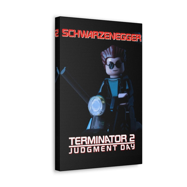 Terminator 2 LEGO Movie Wall Art Canvas Art With Backing. Jurassic Bricks