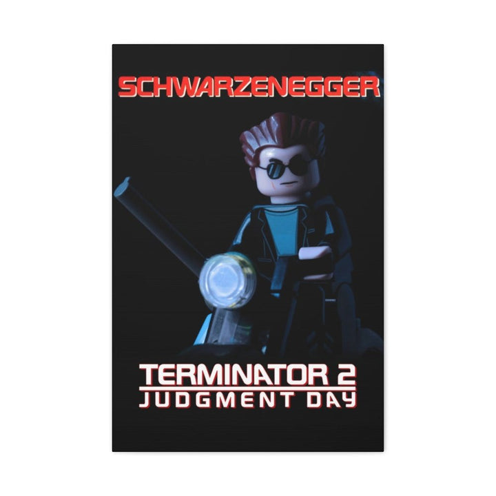 MOC NON LEGO Terminator 2 LEGO Movie Wall Art Canvas Art With Backing.