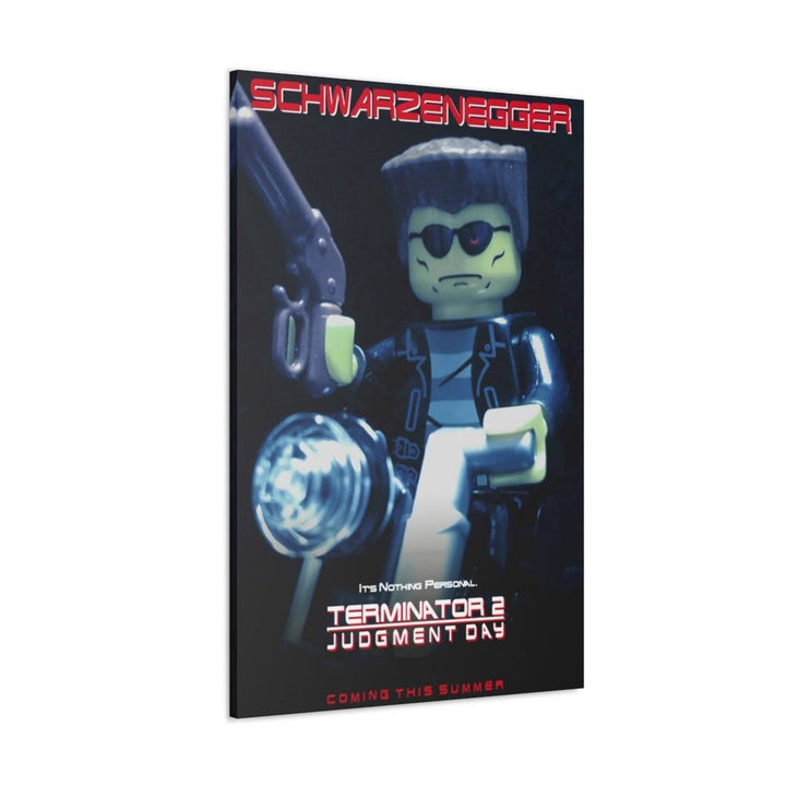 Terminator 2 LEGO Movie Wall Art Canvas Art With Backing. K&B Brick Store