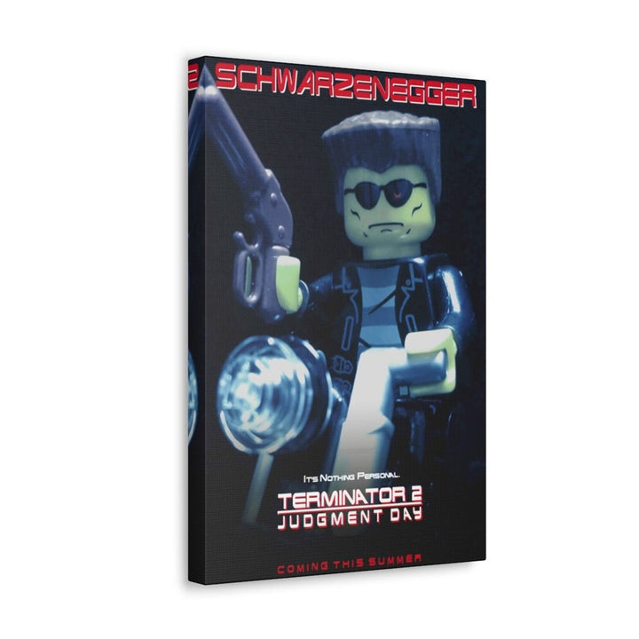 Terminator 2 LEGO Movie Wall Art Canvas Art With Backing. K&B Brick Store