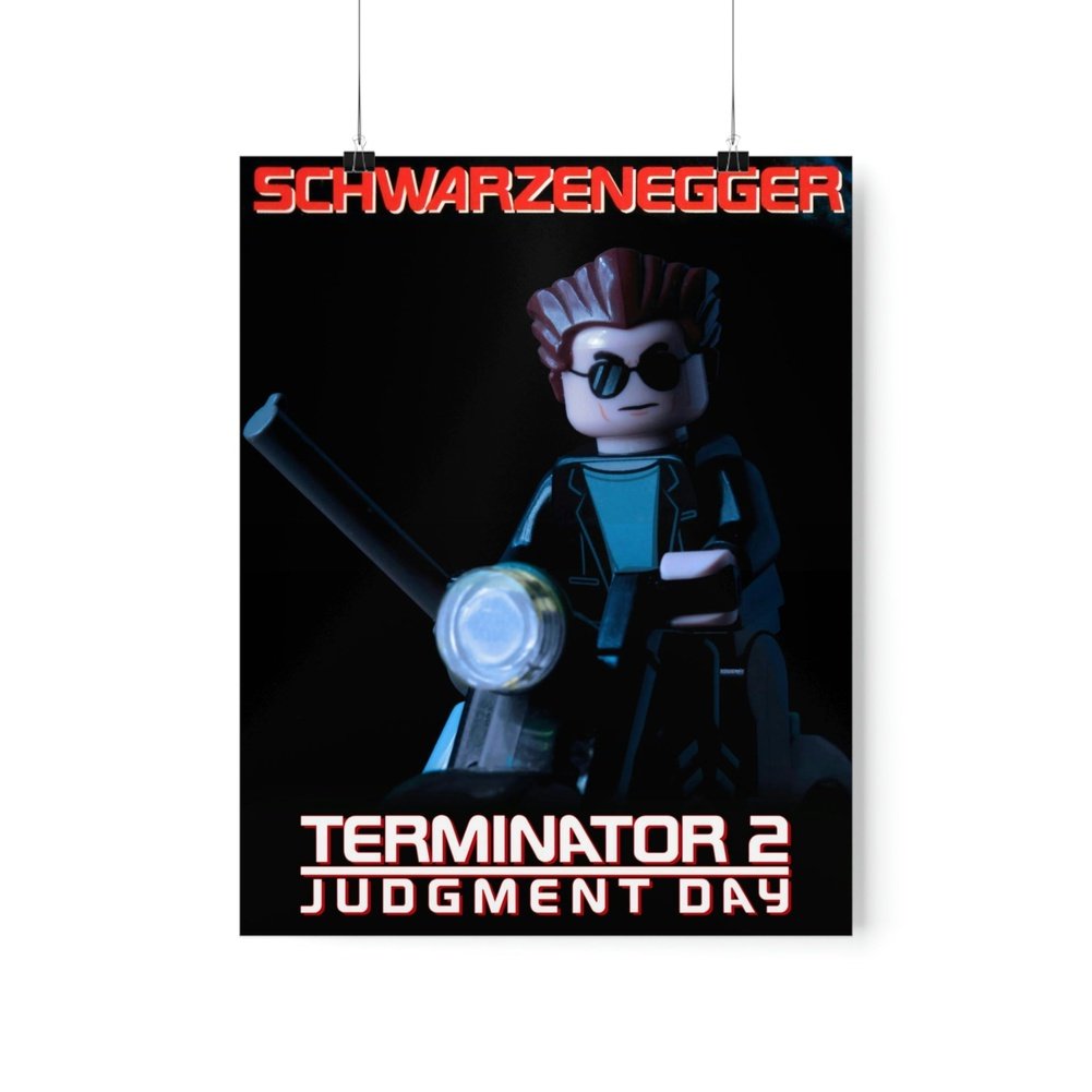 Terminator 2 LEGO Movie Wall Art POSTER ONLY Jurassic Bricks