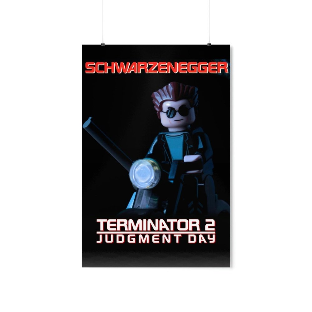 MOC NON LEGO Terminator 2 LEGO Movie Wall Art POSTER ONLY