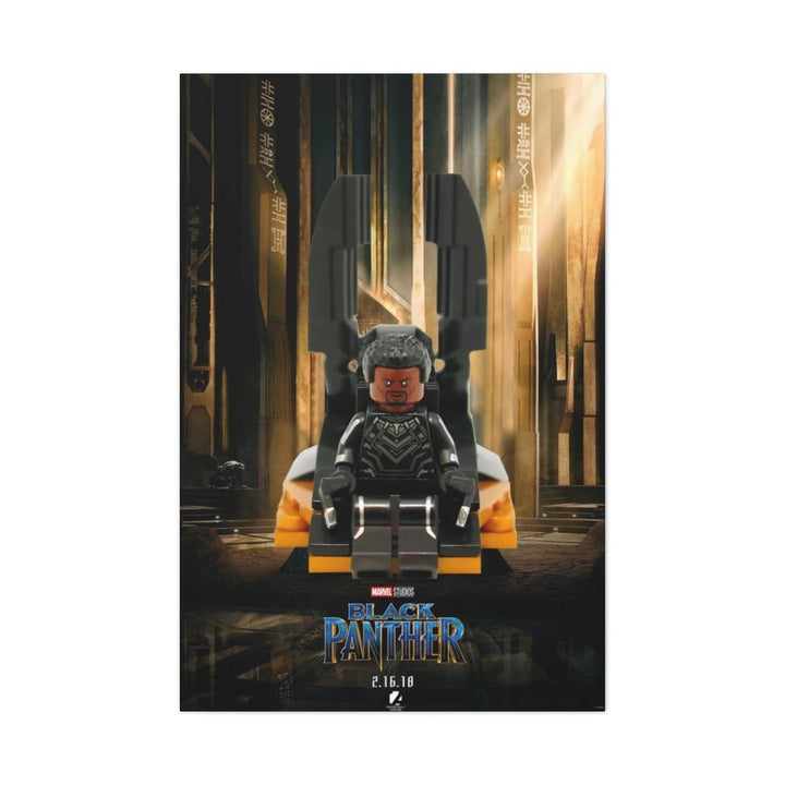 MOC NON LEGO The Black Panther LEGO Movie Wall Art Canvas Art With Backing.