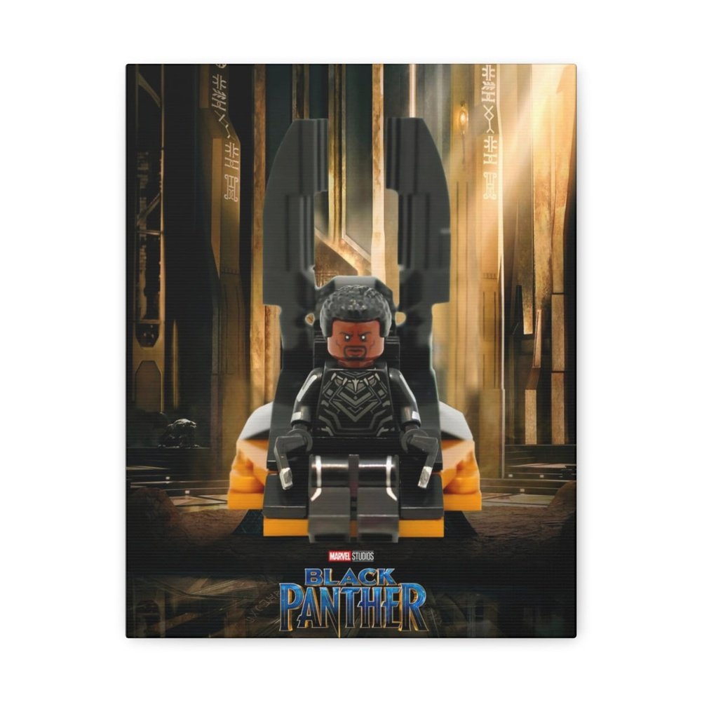 MOC NON LEGO The Black Panther LEGO Movie Wall Art Canvas Art With Backing.