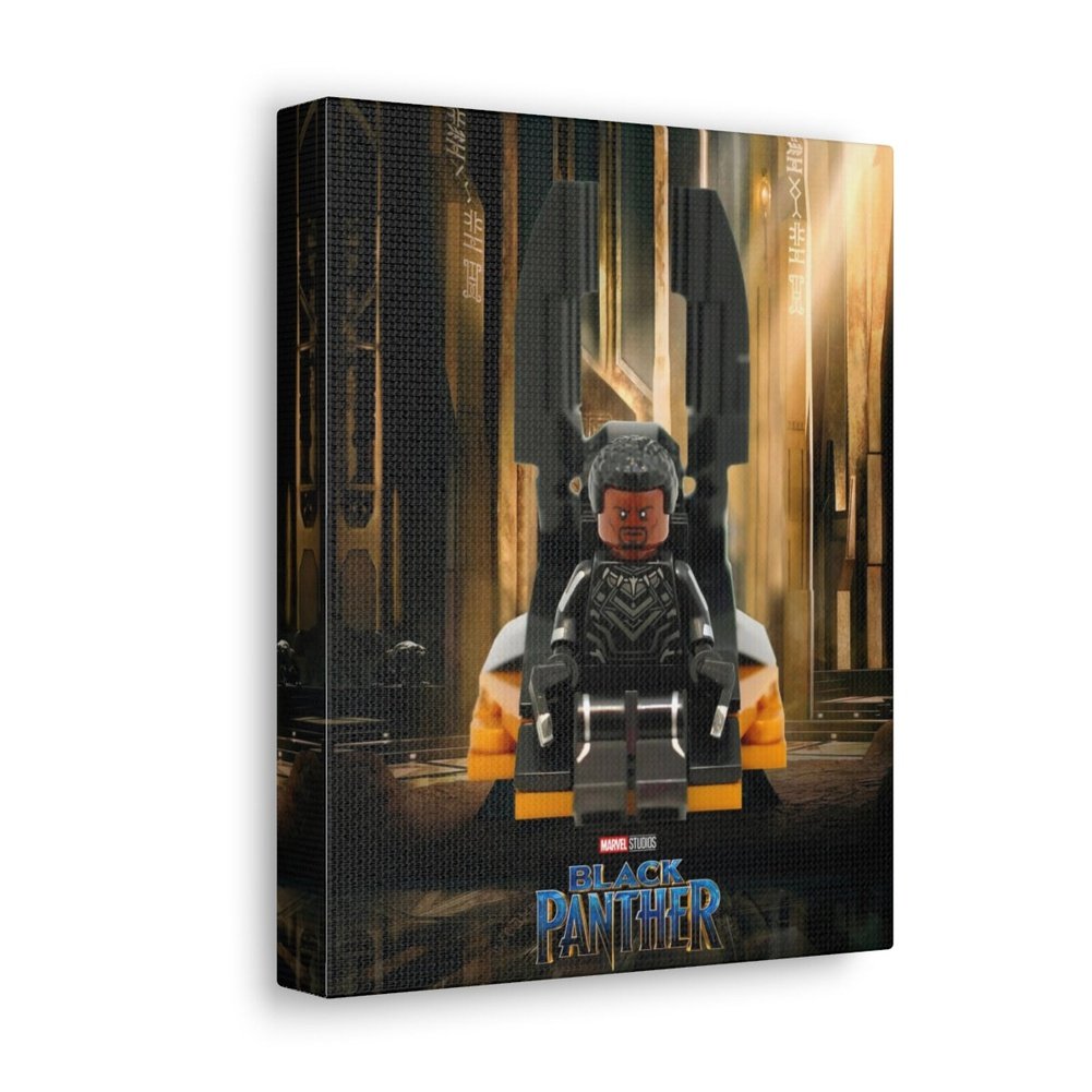 The Black Panther LEGO Movie Wall Art Canvas Art With Backing. Jurassic Bricks