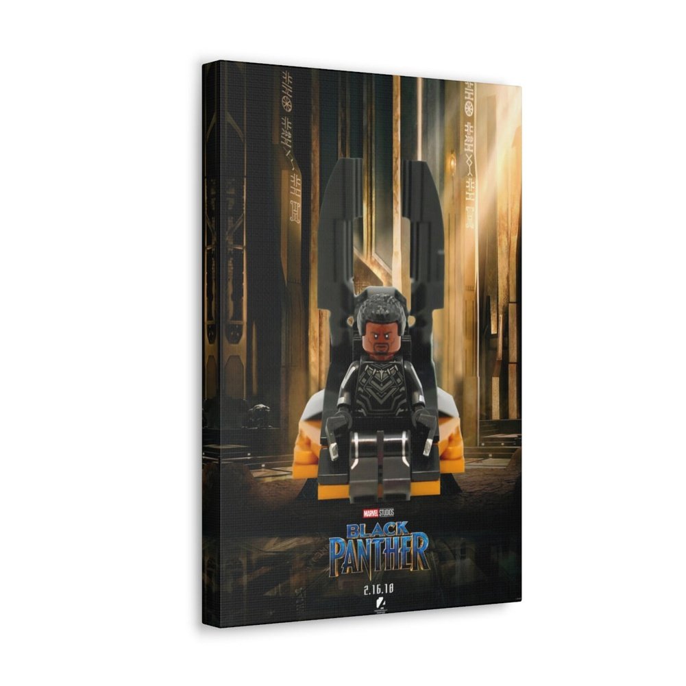 The Black Panther LEGO Movie Wall Art Canvas Art With Backing. Jurassic Bricks