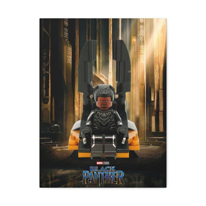 MOC NON LEGO The Black Panther LEGO Movie Wall Art Canvas Art With Backing.