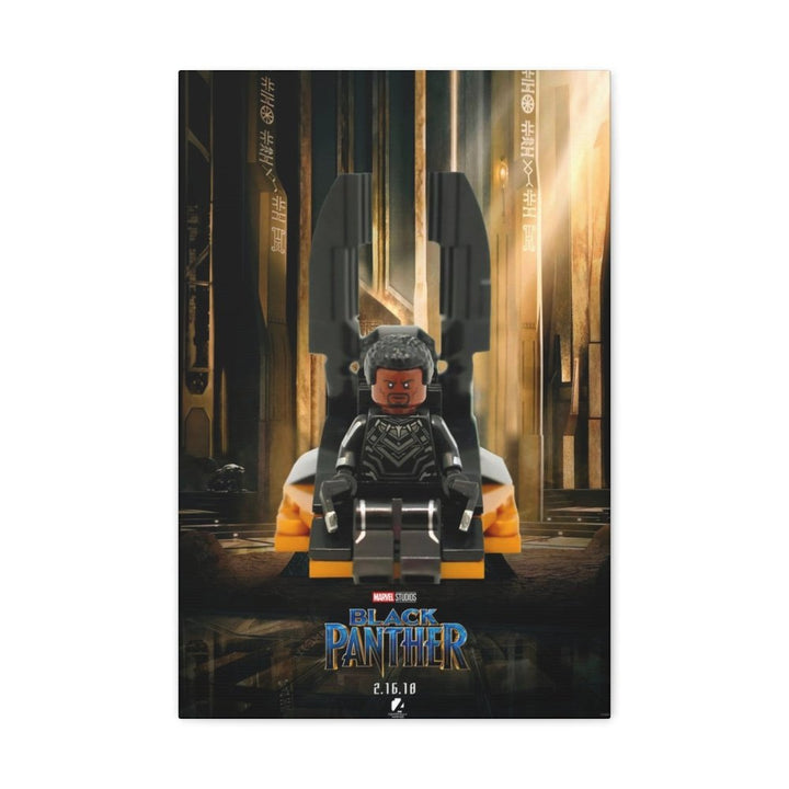 MOC NON LEGO The Black Panther LEGO Movie Wall Art Canvas Art With Backing.