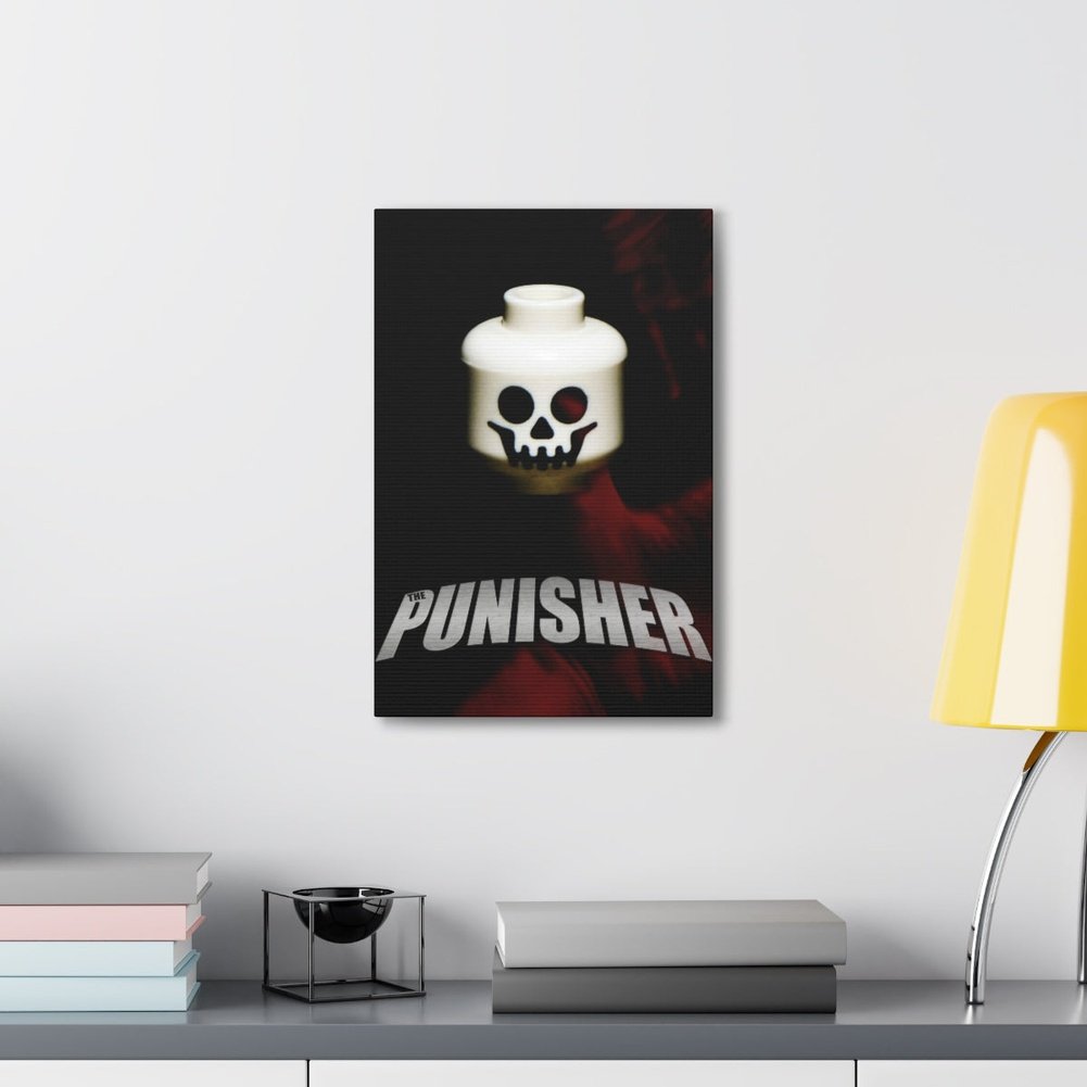 The Punisher LEGO Movie Wall Art Canvas Art With Backing. Jurassic Bricks