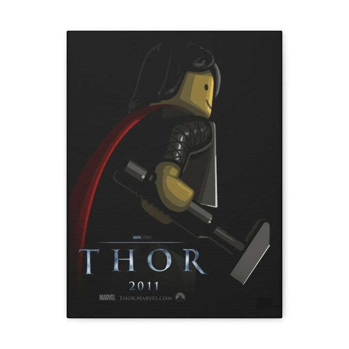 MOC NON LEGO Thor LEGO Movie Wall Art Canvas Art With Backing.