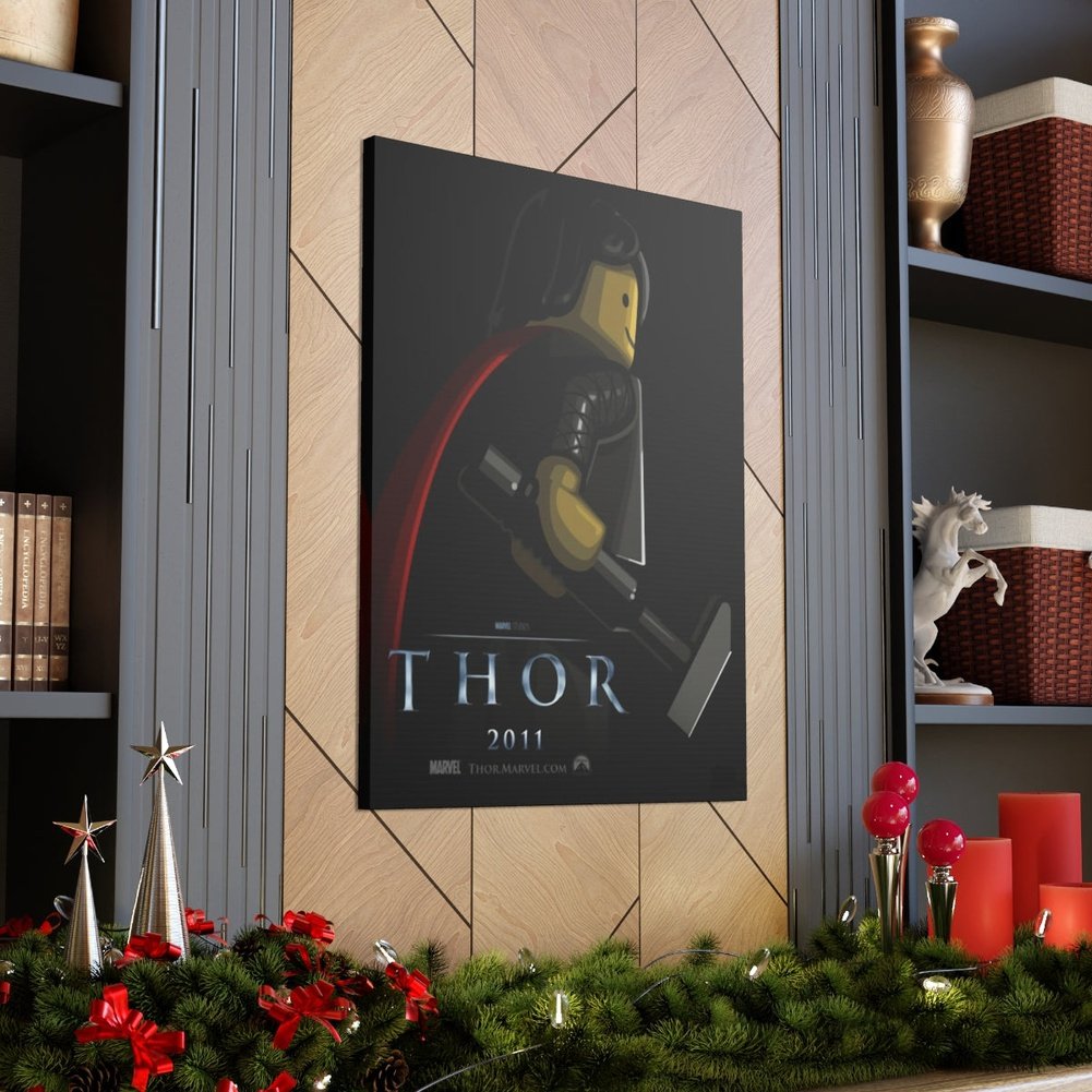 Thor LEGO Movie Wall Art Canvas Art With Backing. Jurassic Bricks