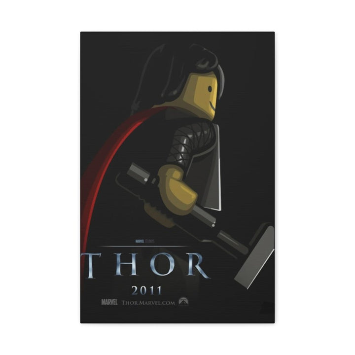 MOC NON LEGO Thor LEGO Movie Wall Art Canvas Art With Backing.