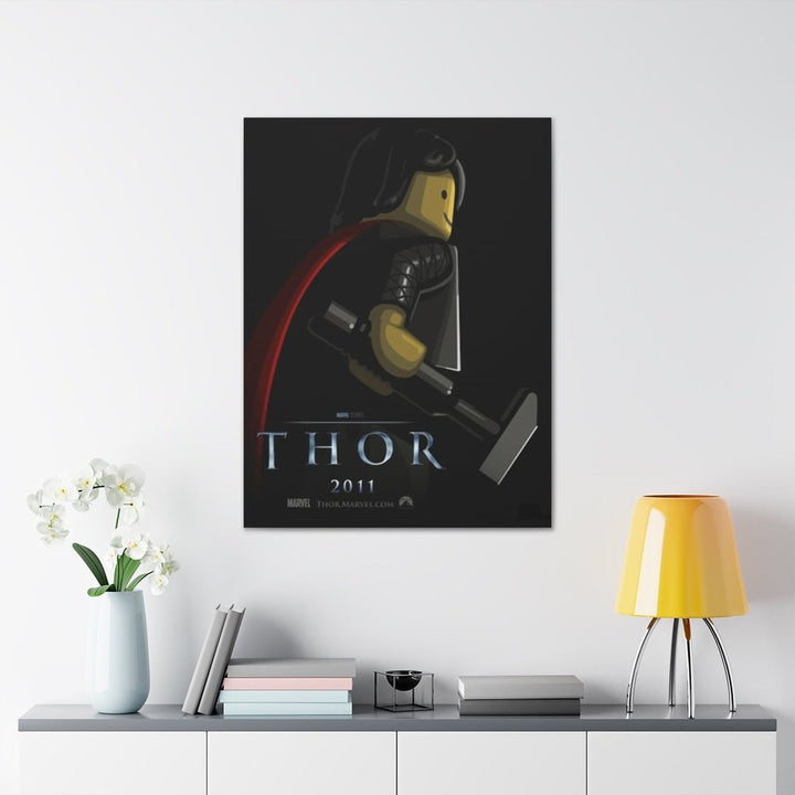 Thor LEGO Movie Wall Art Canvas Art With Backing. Jurassic Bricks