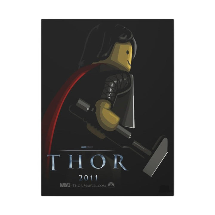 Thor LEGO Movie Wall Art Canvas Art With Backing. Jurassic Bricks